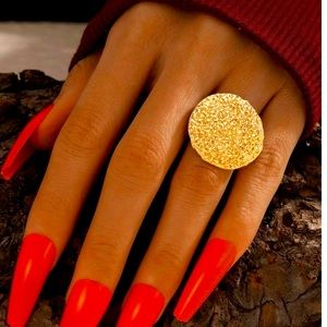 Rings Round Decor Ring Gold Jewelry New 3/$25